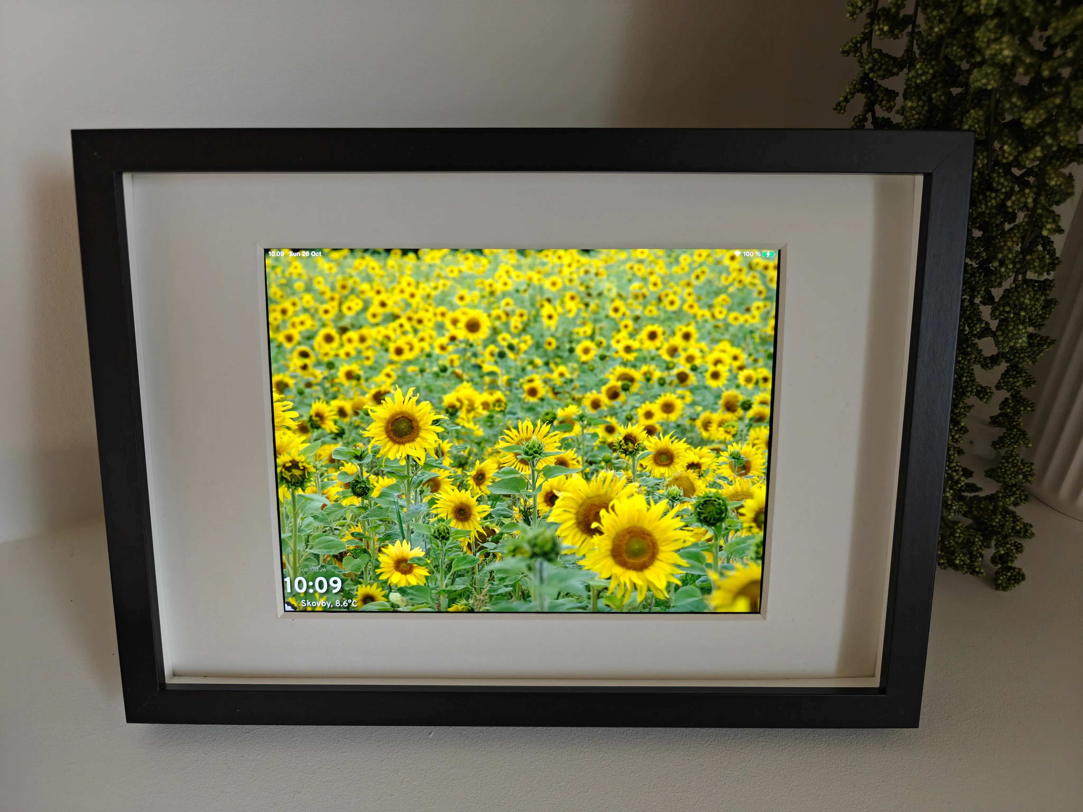 Close-up of final device view