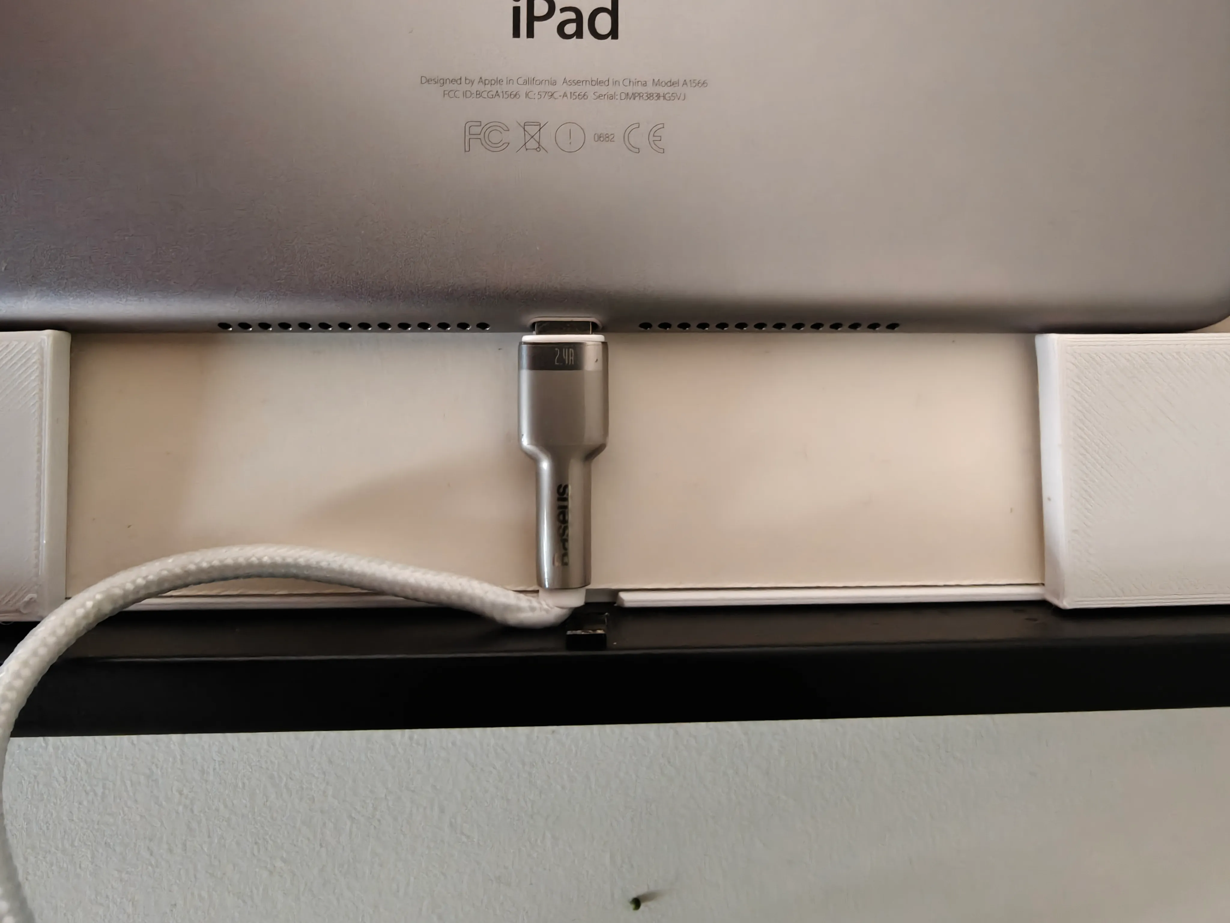 Charge cable tight fit